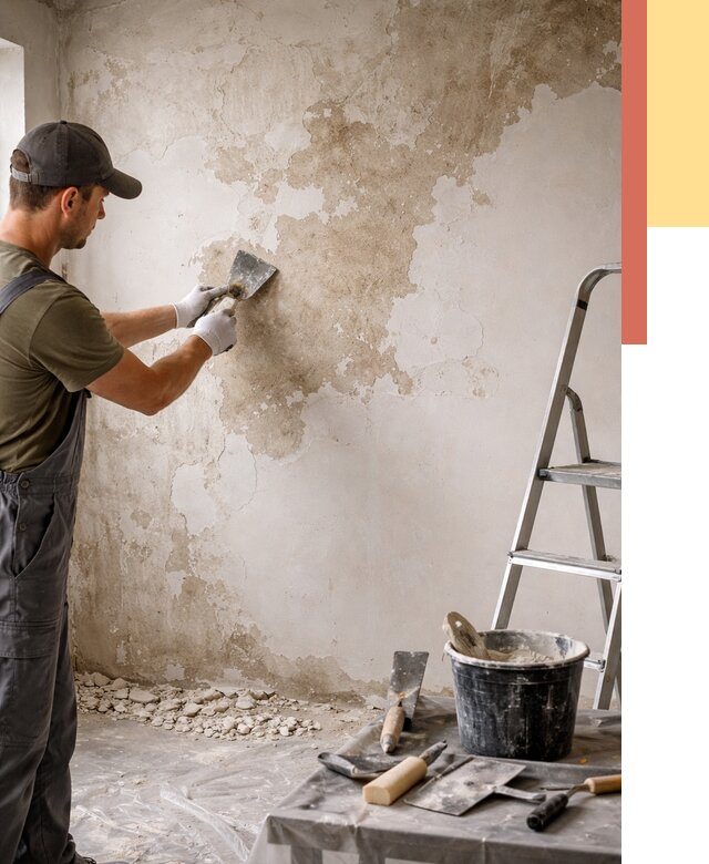 Снятие старой шпаклевки в Муравленко от 1981 руб. — быстро и недорого | ОТДЕЛОЧНИК-Мрв