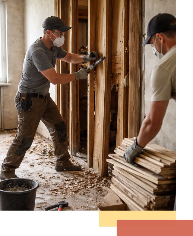 Демонтаж деревянных перегородок в Муравленко быстро и аккуратно