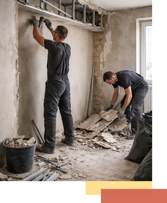 Демонтаж короба из гипсокартона в Муравленко быстро и аккуратно