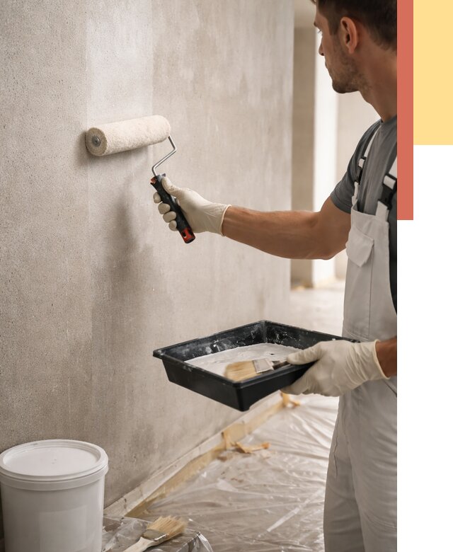 Грунтовка стен в Муравленко от 2355 руб. м2 — быстро, недорого, с материалом | ОТДЕЛОЧНИК-Мрв