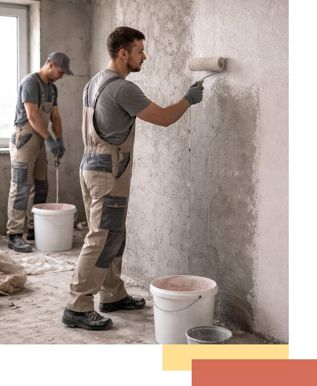 Нанесение бетоноконтакта на стены в Муравленко для последующей отделки