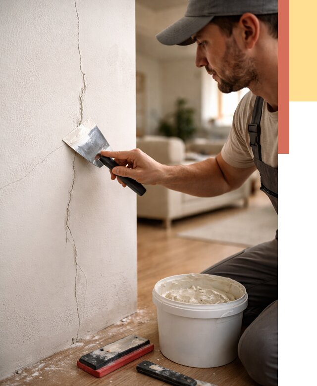 Заделка трещин и сколов в Муравленко от 2623 руб. — быстро и недорого | ОТДЕЛОЧНИК-Мрв