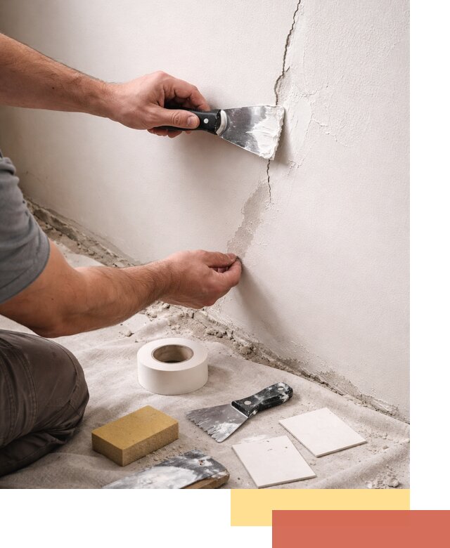 Заделка трещин и сколов в стенах и потолках в Муравленко