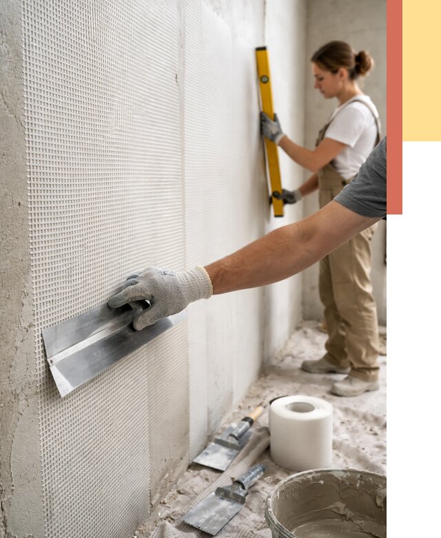 Армирование стен стеклосеткой в Муравленко от 3426 руб. под ключ | ОТДЕЛОЧНИК-Мрв