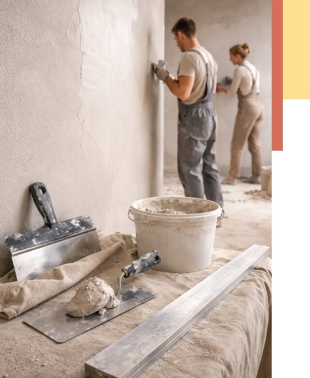 Штукатурка стен гипсовая в Муравленко от 4818 руб/м2 — быстро и недорого | ОТДЕЛОЧНИК-Мрв