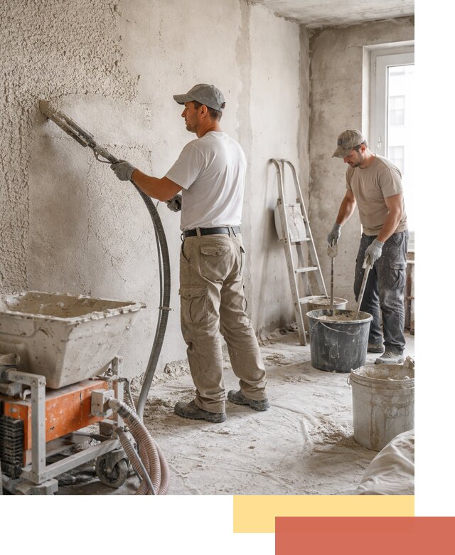 Машинная штукатурка стен в Муравленко — быстро и качественно