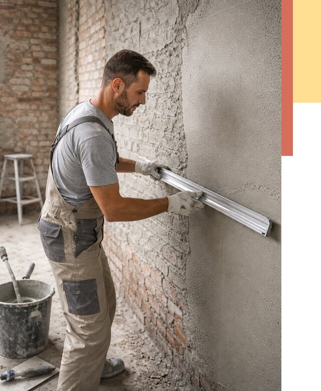 Штукатурка кирпичных стен в Муравленко от 4818 руб/м2 — быстро и недорого | ОТДЕЛОЧНИК-Мрв