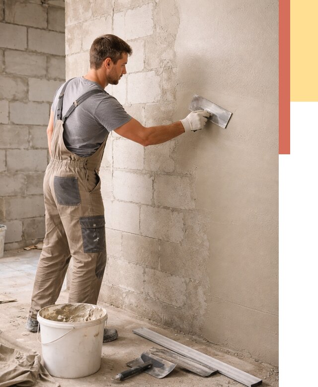 Штукатурка стен из газобетона в Муравленко от 2248 руб./м2 — быстро и недорого | ОТДЕЛОЧНИК-Мрв