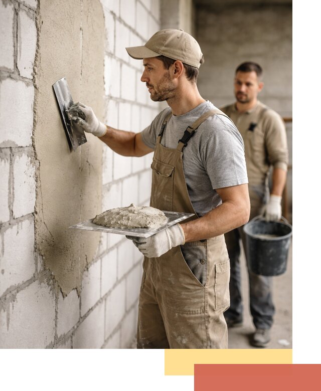 Штукатурка стен из газобетона в Муравленко под ключ