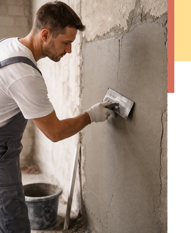 Штукатурка стен под плитку в Муравленко от 4497 руб./м2 — выравнивание под плитку | ОТДЕЛОЧНИК-Мрв