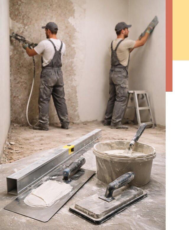 Штукатурка стен под обои в Муравленко от 4818 руб./м2 — выравнивание под обои | ОТДЕЛОЧНИК-Мрв