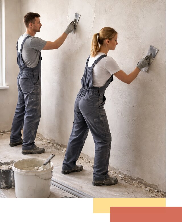 Штукатурка стен под обои в Муравленко профессионально и быстро