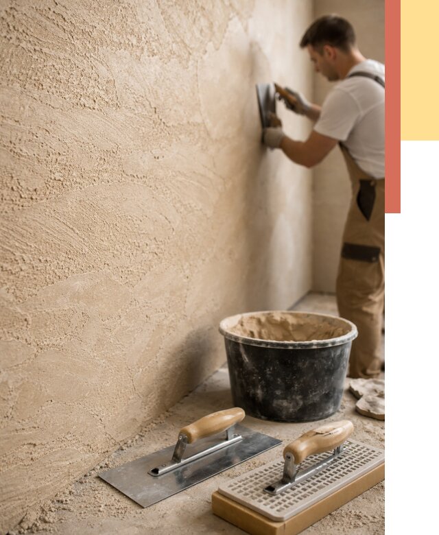 Декоративная штукатурка травертин в Муравленко от 1927 руб/м2 — качественно и недорого | ОТДЕЛОЧНИК-Мрв