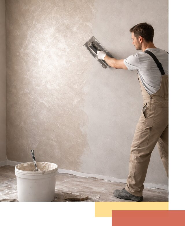 Декоративная штукатурка «Мокрый шелк» под ключ в Муравленко