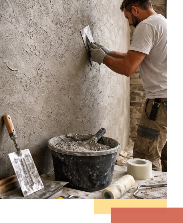 Декоративная штукатурка лофт в Муравленко — отделка стен и потолков