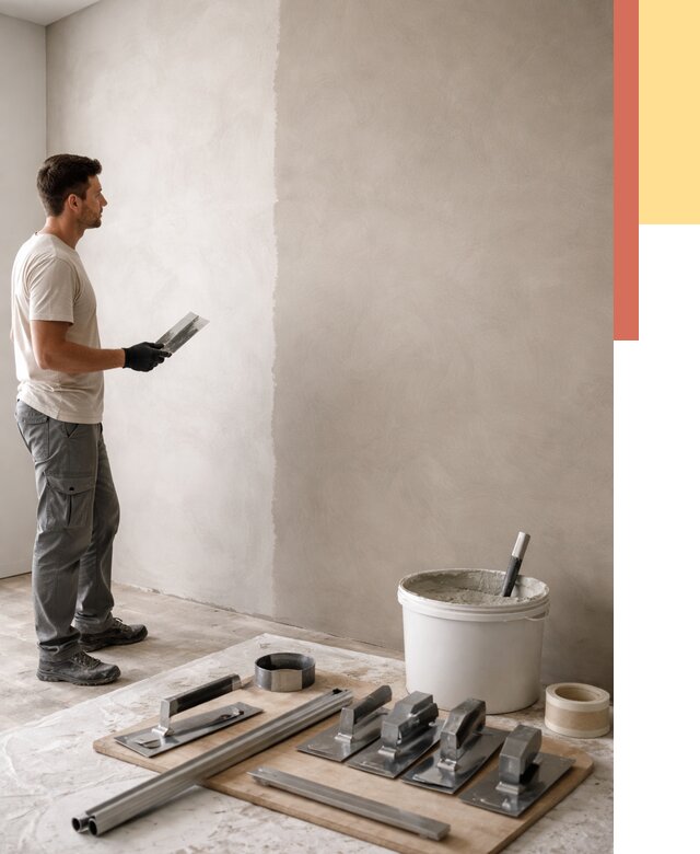 Нанесение микроцемента на стены в Муравленко от 3426 руб./м2 под ключ | ОТДЕЛОЧНИК-Мрв