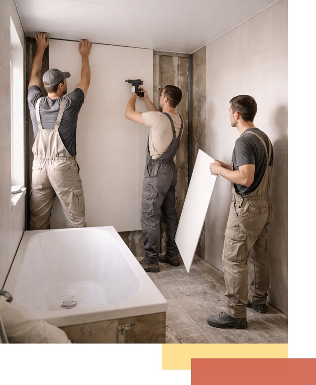 Отделка ванной панели ПВХ профессионально в Муравленко