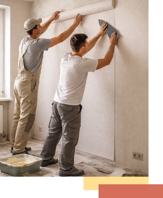 Поклейка виниловых обоев в Муравленко профессионально и качественно