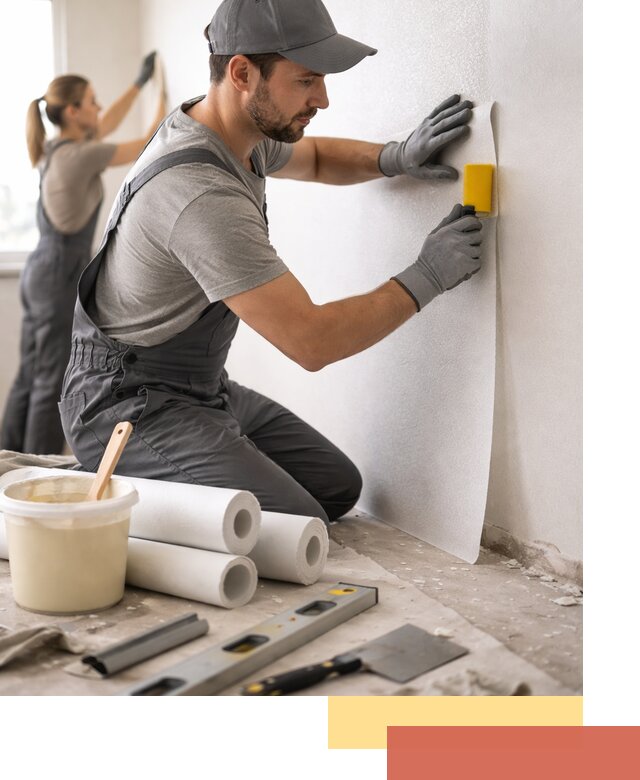 Поклейка стеклообоев профессионально в Муравленко