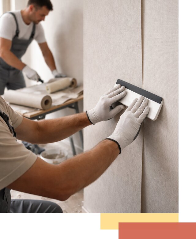 Поклейка обоев под покраску в Муравленко профессионально и быстро