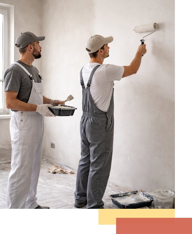 Покраска стен водоэмульсионной краской в Муравленко