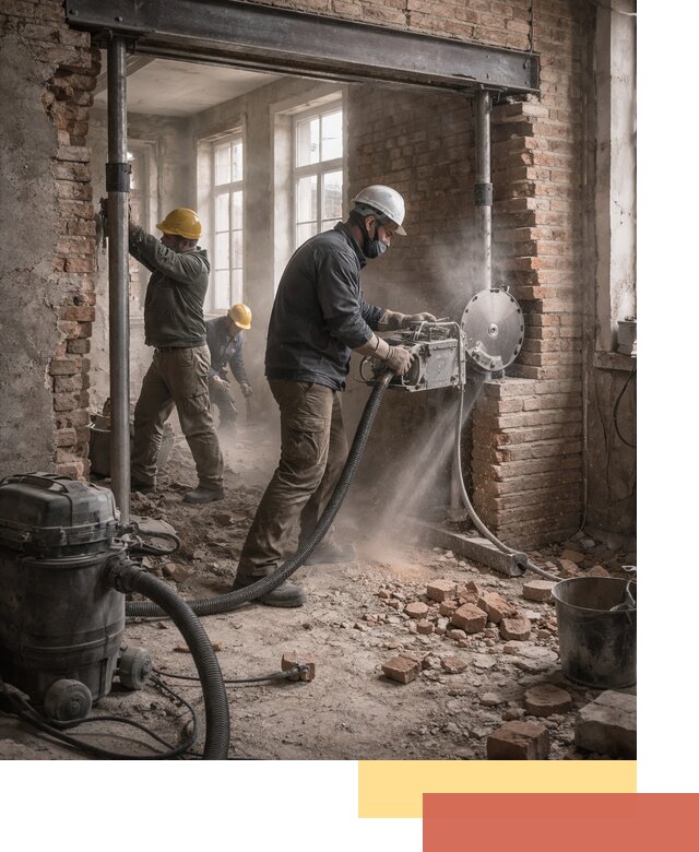 Прорезка проема в стене под дверной или оконный проем в Муравленко