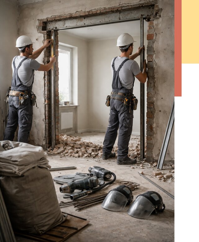 Расширение дверного проема в Муравленко от 13383 руб. под ключ | ОТДЕЛОЧНИК-Мрв