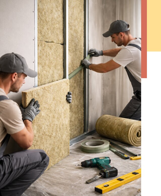 Шумоизоляция стен в Муравленко под ключ от 1981 руб. | ОТДЕЛОЧНИК-Мрв