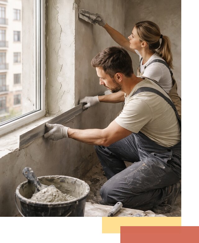 Штукатурка откосов дверей и окон профессионально в Муравленко