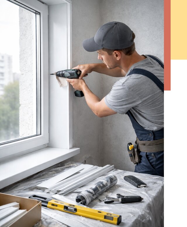 Установка пластиковых откосов в Муравленко от 2409 руб. | ОТДЕЛОЧНИК-Мрв монтаж, быстро и недорого