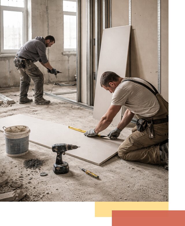 Кладка перегородок из ПГП под ключ в Муравленко