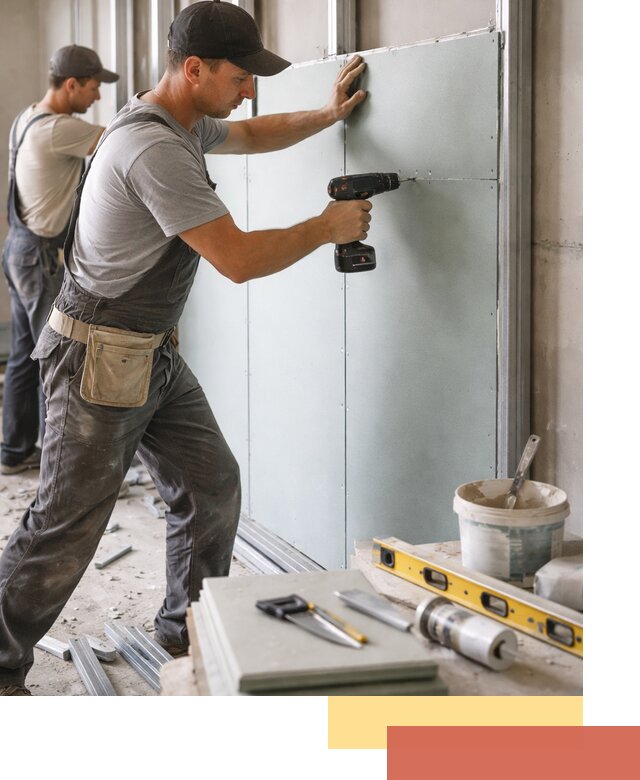 Кладка влагостойких перегородок ПГП в Муравленко