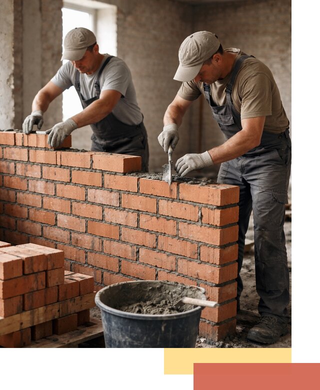 Кладка кирпичных перегородок под ключ в Муравленко