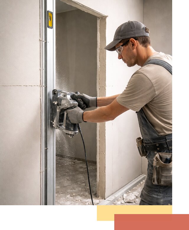 Устройство дверного проема в перегородке в Муравленко