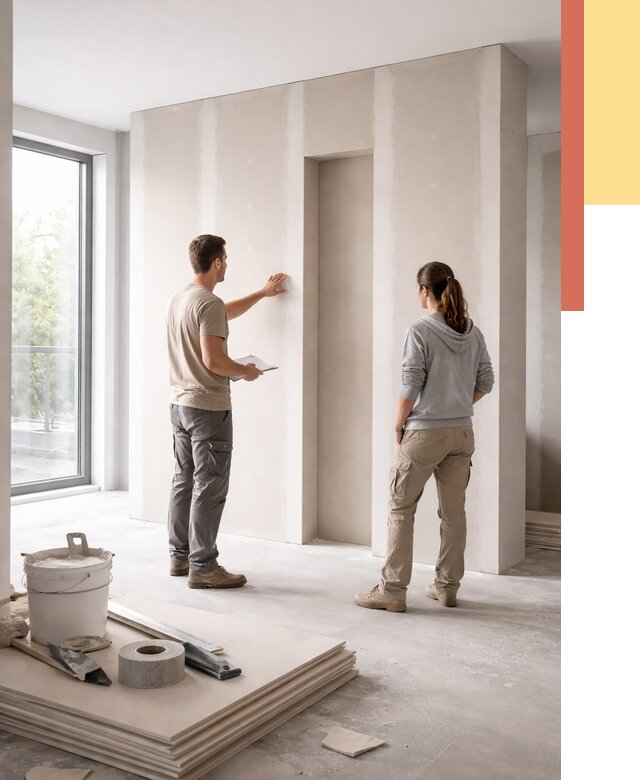 Зонирующая перегородка из гипсокартона в Муравленко от 2998 руб. под ключ | ОТДЕЛОЧНИК-Мрв