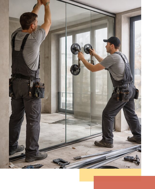 Цельностеклянные перегородки под ключ в Муравленко