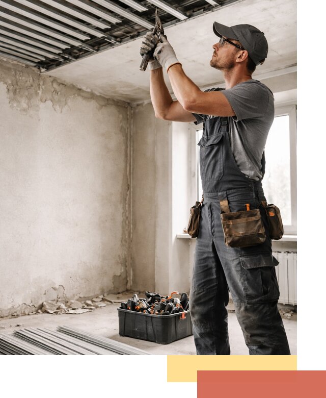 Демонтаж реечного потолка в Муравленко быстро и аккуратно