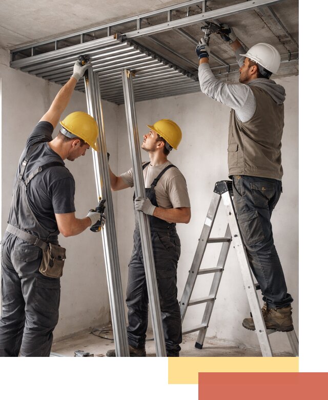 Монтаж реечного потолка под ключ в Муравленко