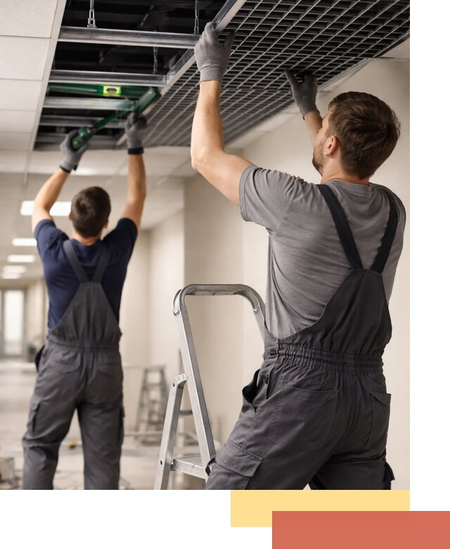 Монтаж потолка Грильято в Муравленко: установка под ключ качественно