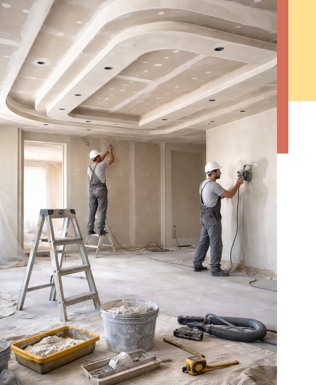 Многоуровневый потолок из гипсокартона в Муравленко от 803 руб. под ключ | ОТДЕЛОЧНИК-Мрв