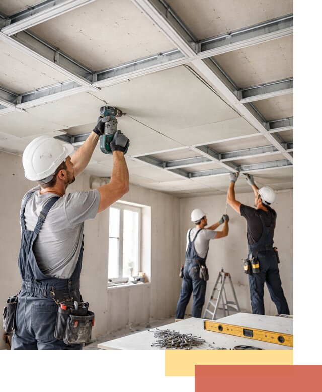 Кессонный потолок из гипсокартона под ключ в Муравленко