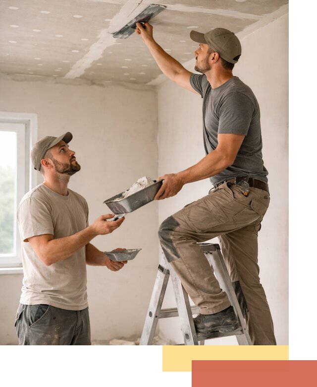 Шпаклевка потолка из гипсокартона в Муравленко качественно и быстро