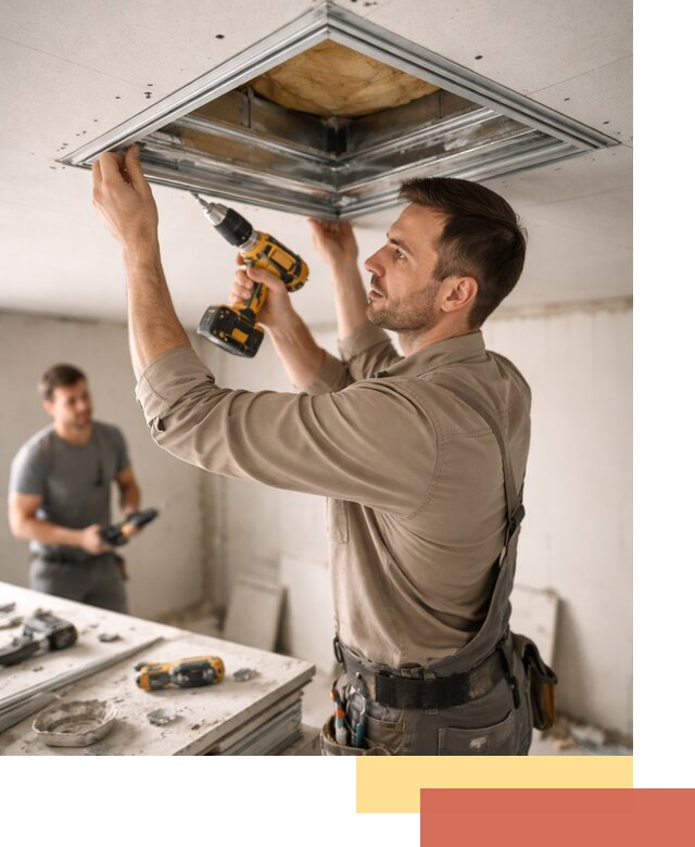 Монтаж люка в потолок из ГКЛ в Муравленко