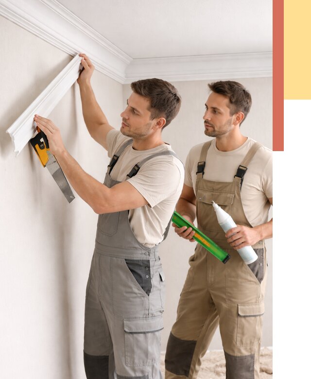 Монтаж потолочного плинтуса в Муравленко от 2462 руб. — быстро и недорого | ОТДЕЛОЧНИК-Мрв