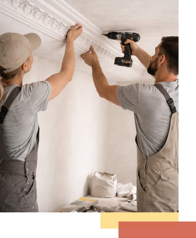 Профессиональный монтаж лепнины на потолок в Муравленко