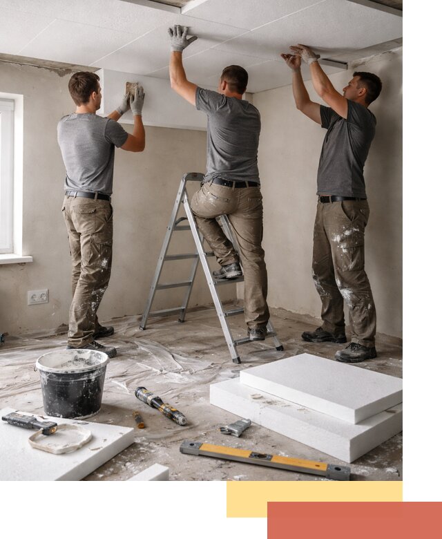 Утепление потолка пенопластом в Муравленко быстро и качественно