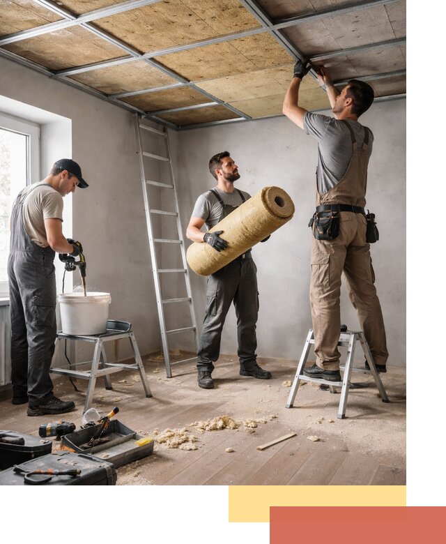 Шумоизоляция потолка в Муравленко: профессиональный монтаж и отделка