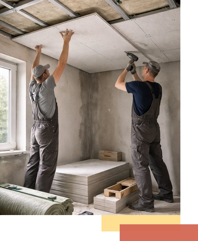 Шумоизоляция потолка панелями ЗИПС в Муравленко